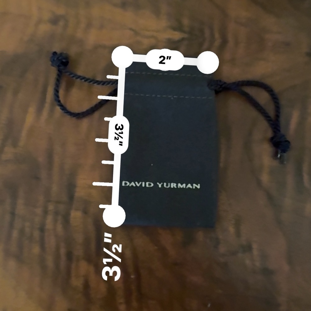 New David Yurman Small Suede Jewlery Pouch 3.5" x 2"